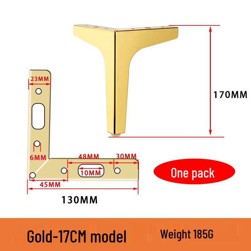 Metal Furniture Feet for Sofas, Coffee Tables, Cabinets, Beds, and Drawers