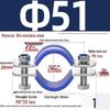 304 Stainless Steel Pipe Clamp: Thickened Clamp for Electric Pole Bracket