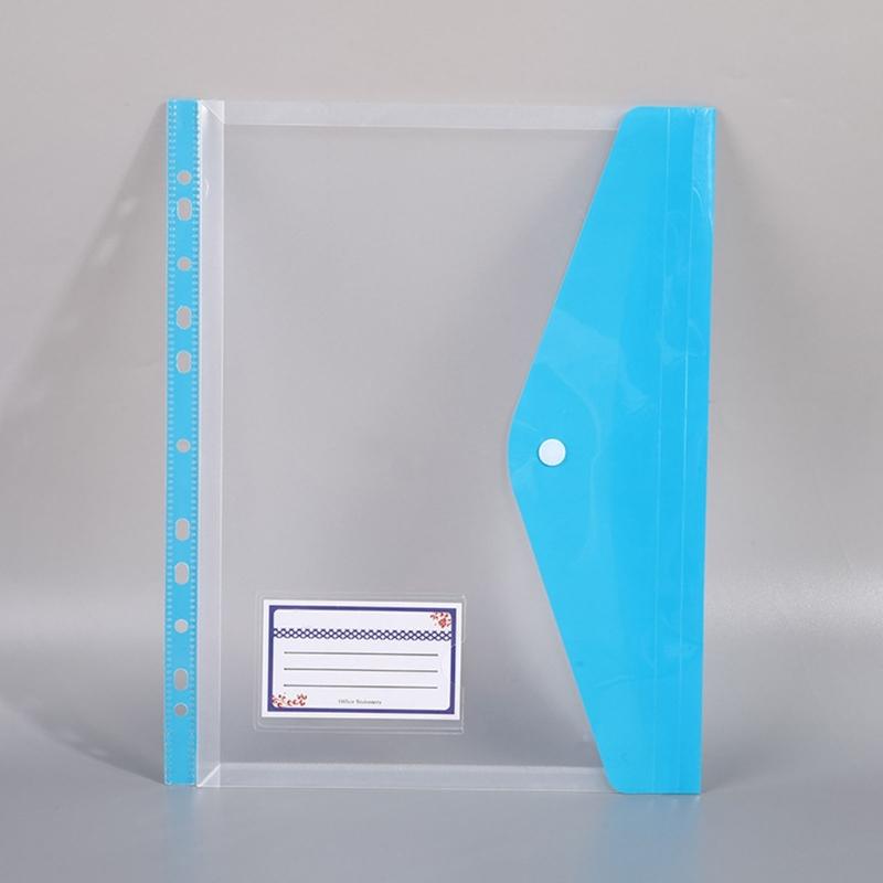 12 Stück A4 Aktenhüllen Klare Dokumententasche Dokumentenmappen mit 11 Löchern Papieraufbewahrungstasche Aktentasche Schulbürobedarf