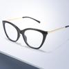 Trendy Retro Cat-Eye Prescription Glasses - Black Frame Women's Style