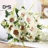 1 Bouquet 7 Heads Artificial Plant Looking Faux Silk Flower Table Centerpieces Simulation Flower Wedding Decor