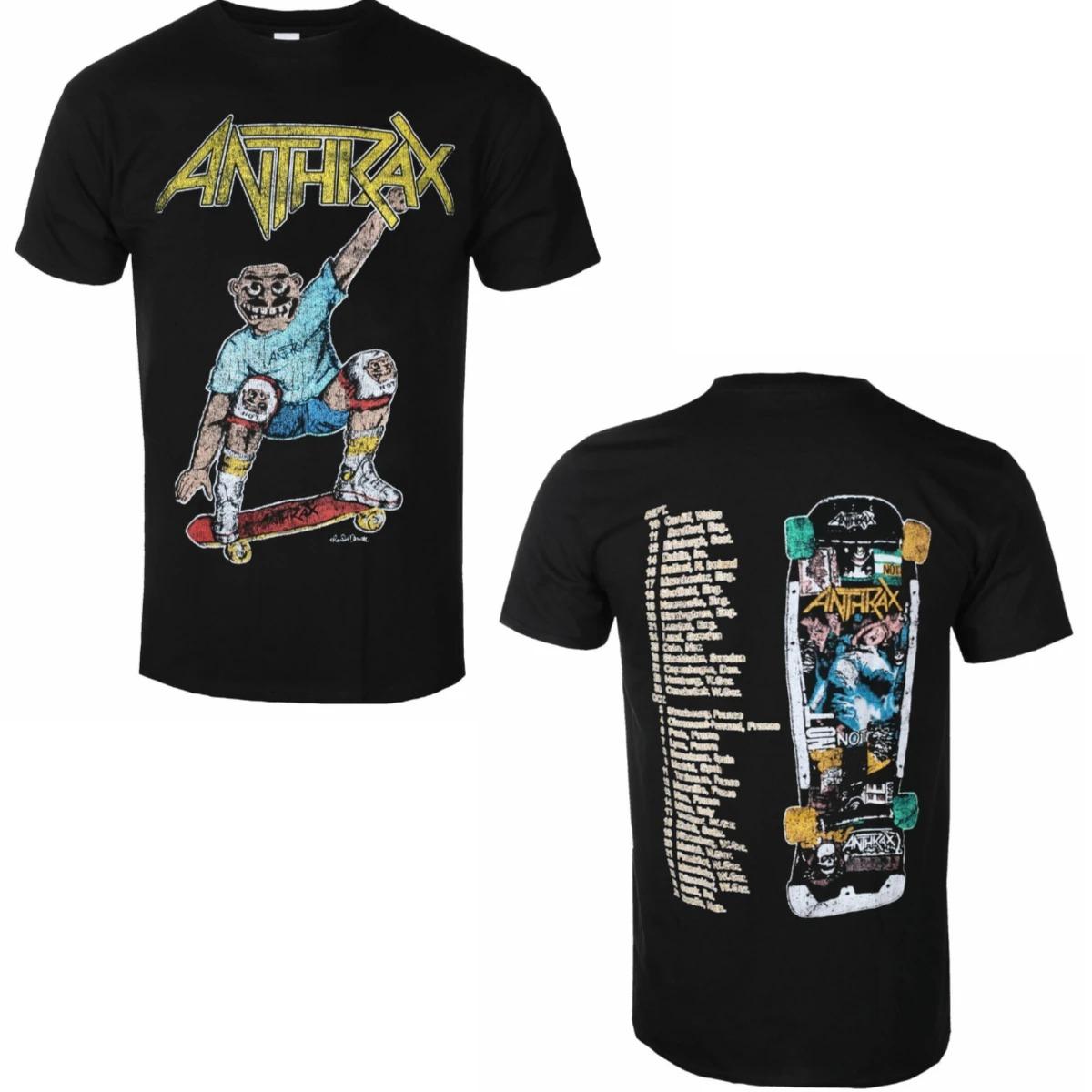 

ANTHRAX Bandrelated Skullprint Cotton Tshirt Loose and Comfortable Suitable for Both Unisex and Women M