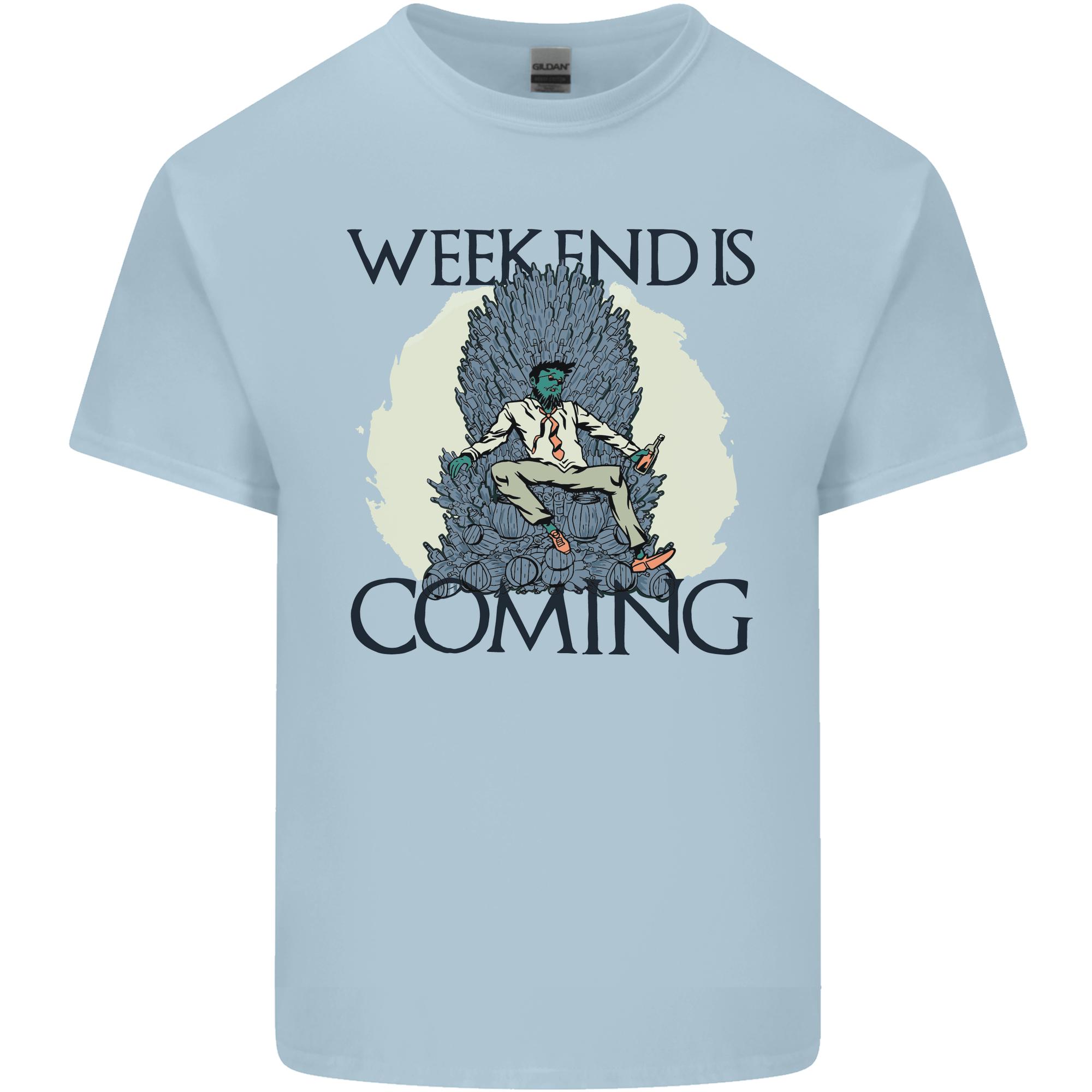 Weekend Funny Beer Cider Wine Alcohol Gin Unisexs Light Cotton TShirt S