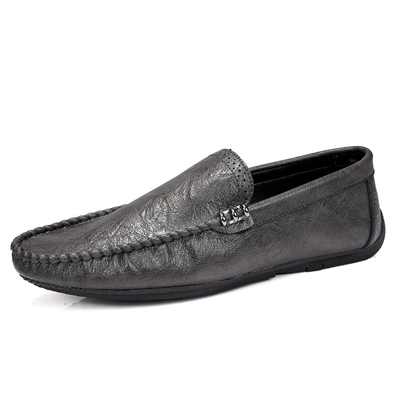 Summer Lightweight Loafers Shoes For Men Male Boat Shoes 2025 Leather Man Moccasins Mens Driving Shoes Casual Shoe Slip On Flats