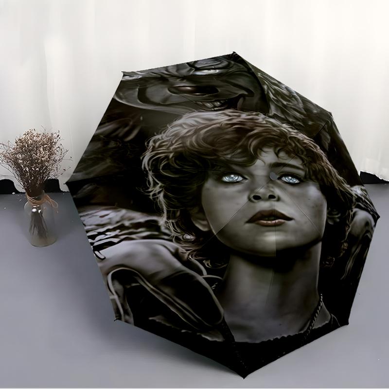 1pc Pennywise1 Umbrella, Sun Protection, And UV Shielding. It Has Eight Sturdy Ribs for Outdoor Use And Perfect Gift