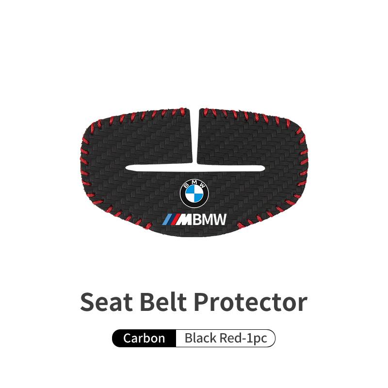 HKUG1 Car Seat Belt Buckle Clip Protector Leather Anti-Scratch Cover For BMW M 1 3 4 5 6 7 Series M3 M6 F01 F02E34 E36 E70 F10 X6 X1