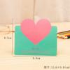 10-40PCS Mixed Color LOVE Heart Shape Greeting Card Valentines Day Gift Wedding Invitations Card Romantic Message Card
