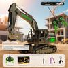4X4 Electric Remote Control Cars Toys For Kids Rc Truck Model Excavator Bulldozer Road Roller With Led Lights Birthday Gifts