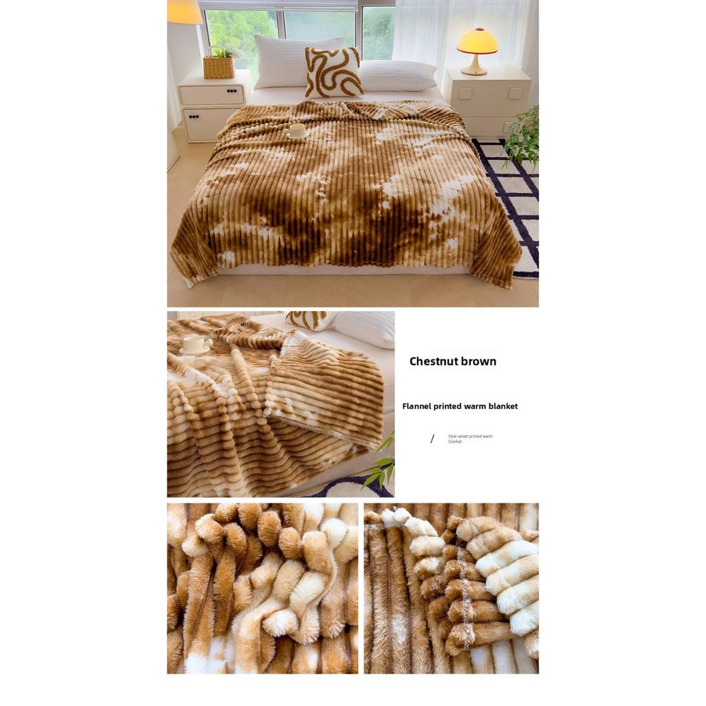 Thickened Blanket, Milk Velvet, Coral Velvet, Flannel, Nap Air Conditioning Blanket, Sofa Cover Blanket, Office Gift Blanket