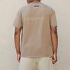 Fear of God Essentials FW21 Harvest Solid Color Letter Print Crew Neck Short Sleeve T-Shirt Unisex Tops Wheat-Brown FOG-FW21-008