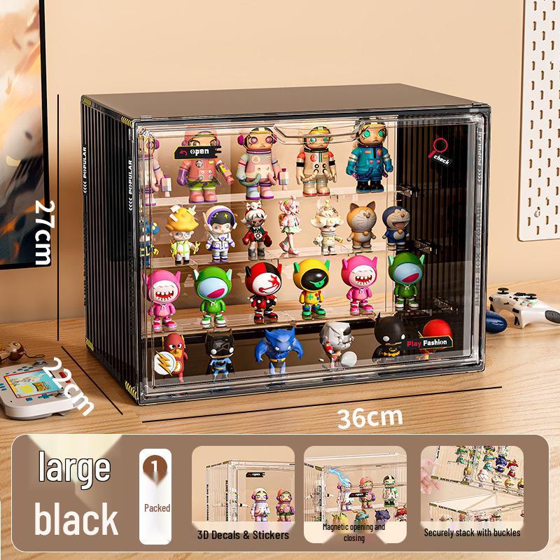 Acryl-Display-Ständer mit großer Kapazität und mehreren Ebenen: Staubdichte Blind Box & Figurenschrank