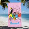Cute B-Barbapapa Cartoon Quick Dry Beach Towel Soft Large Size For Pool Gym Travel Shower Camping Sports