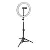 26cm Selfie Ring Light High Brightness USB Rechargable LED Rim Lamp with Adjustable Tripod Stand for Live Stream