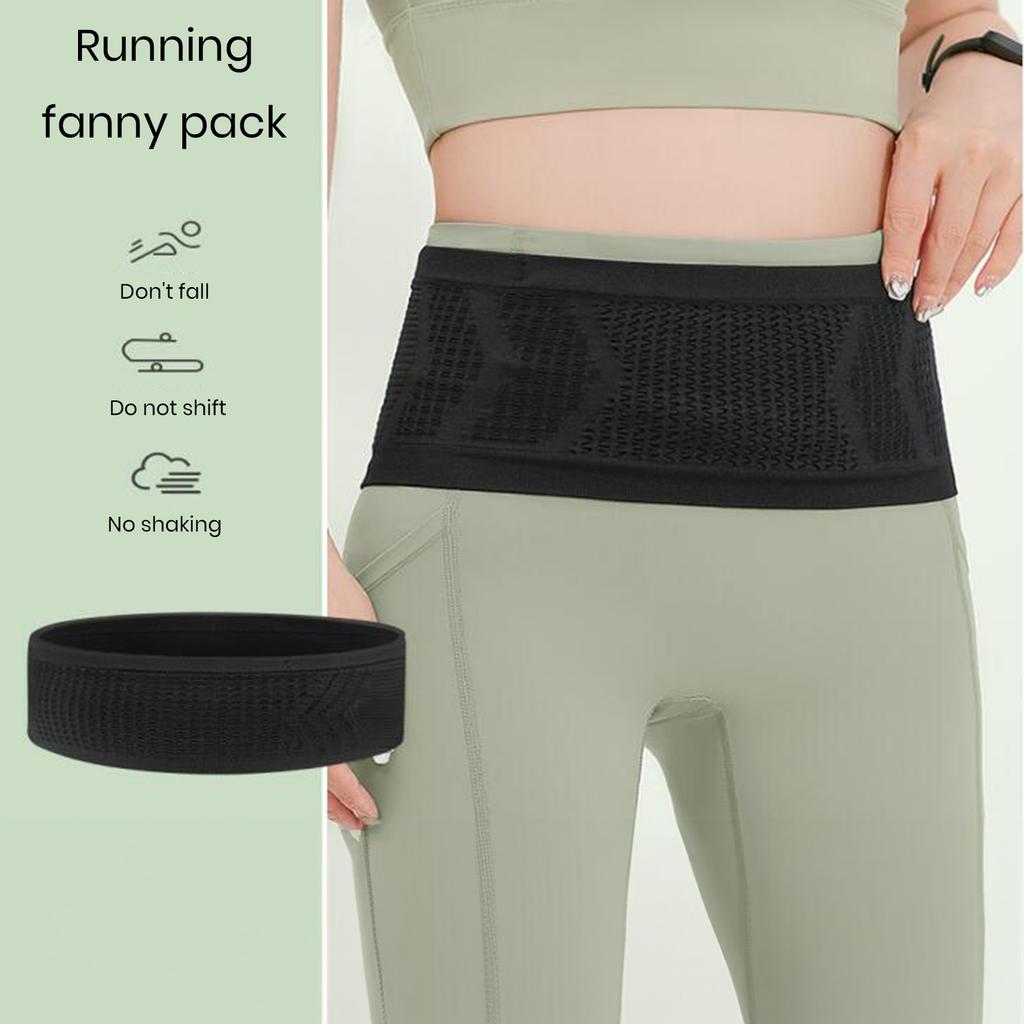 Slim Running Belt Bag Ultra-thin Breathable Large Capacity Fanny Pack Multifunctional Invisible Phone Storage Bag Women Men Sports Fitness Waist Pouch