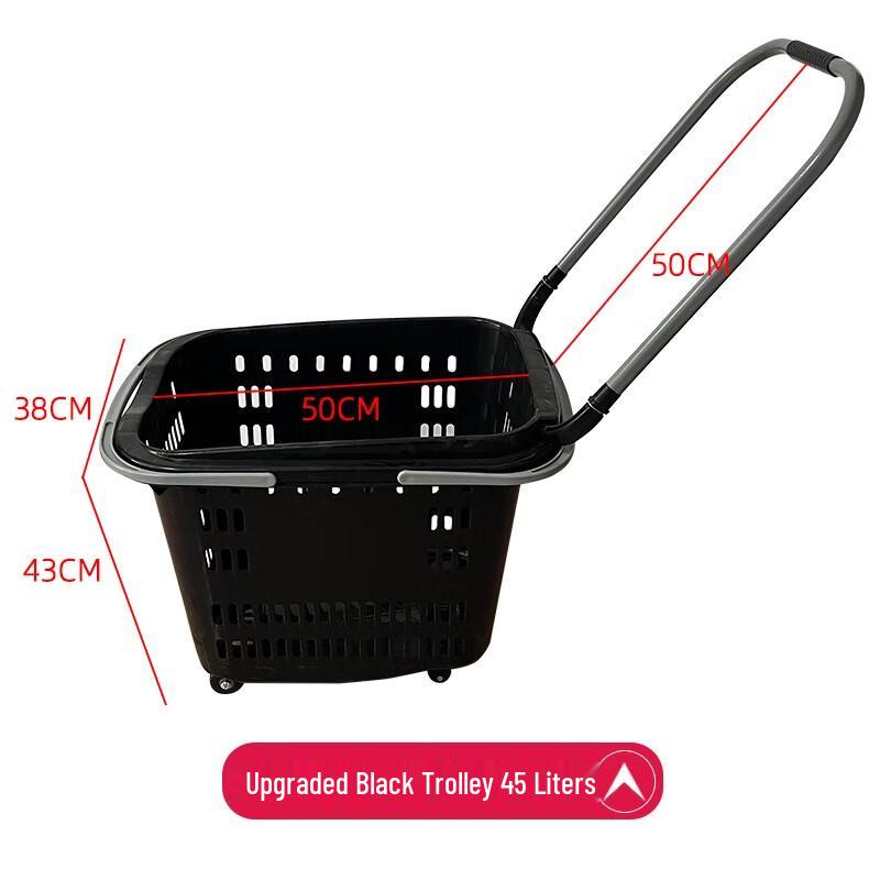 

Rolling Shopping Basket with Pull Rod