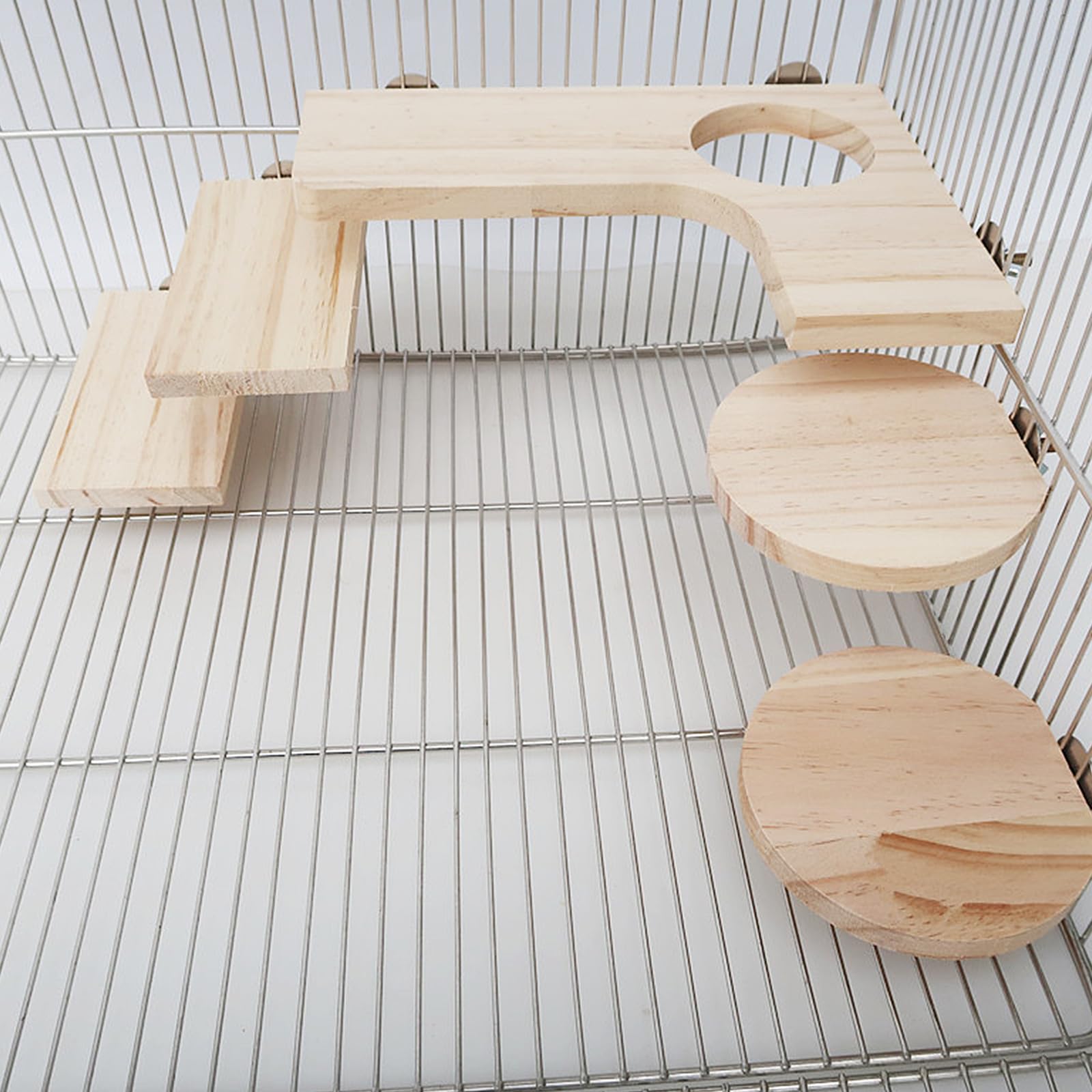 

Pureseek Chinchilla Steps, Wooden Corner Stage, Degu Steps, Chinchilla Stage, Cage Steps, Stage, 5-Piece Set