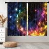 Galaxy Outer Space Curtains Colorful Nebula Window Bedroom Living Room Universe Planets Fantasy Starry Boys Teen Made Of Polyester Area Treatment
