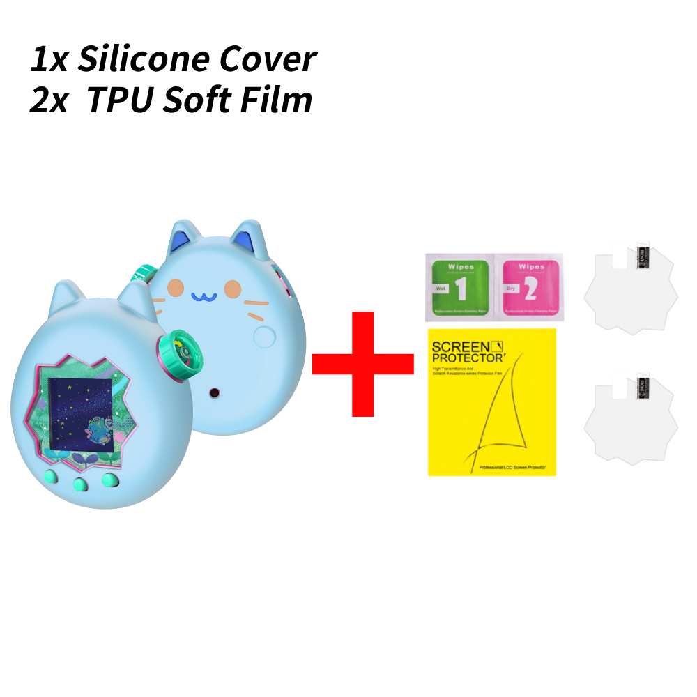 For Tamagotchi Paradise Silicone Full Cover Case Non-Slip Liquid Silicone Cute Protective Cover Soft Shell Game Accessories