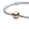 S925 Silver Classic Letter Bracelet Fit Original Design Charm Beads DIY Women's Fine Jewelry