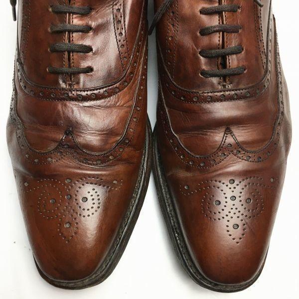 CHURCH’S Four City Full Brogue Wingtip Business Shoes Brown Size 8F Men's(USED)