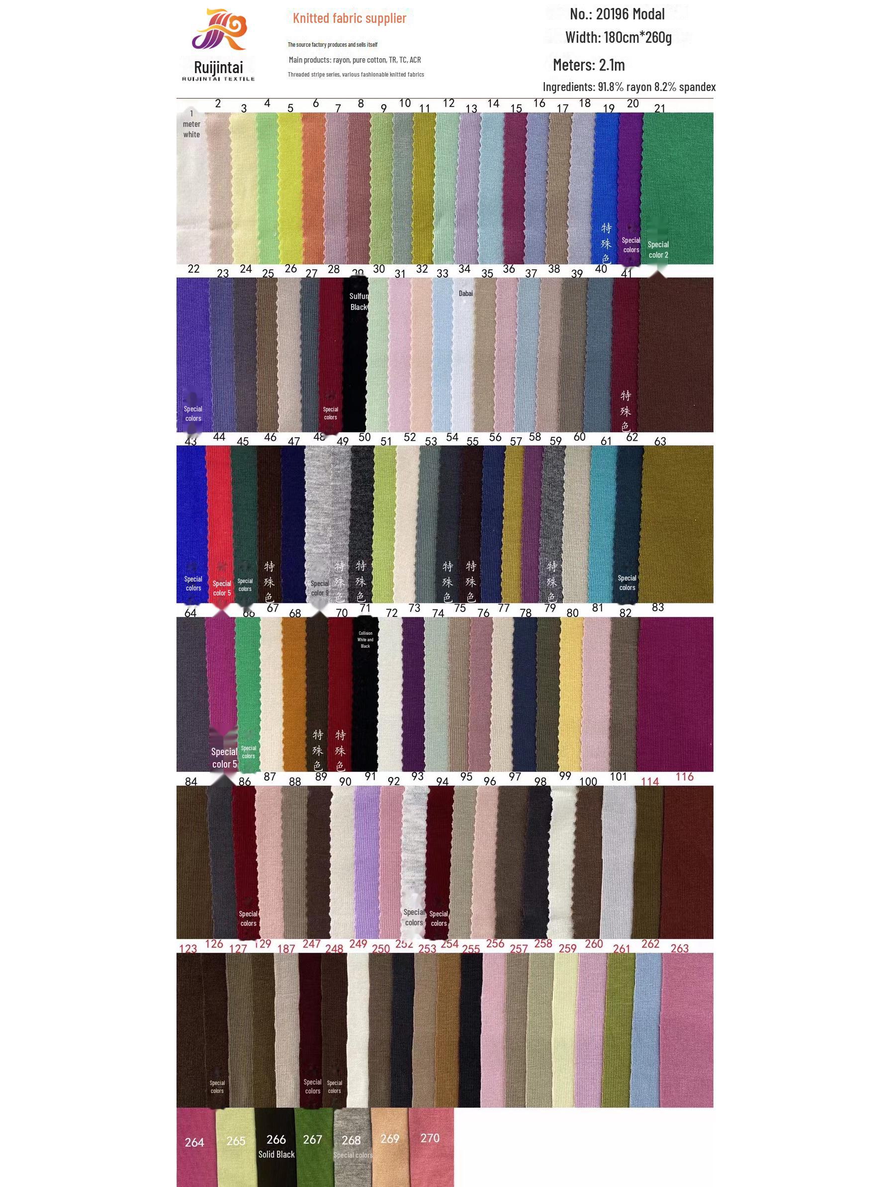 

40-е годы Свободный покрой 1x1 ребристая вискозная эластичная ткань, 200 г-260 г модальный вискозный трикотаж