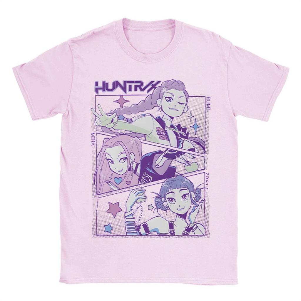 GLYDE K-pop Demon Hunter Anime T-shirt Harajuku O-neck Casual Shirt