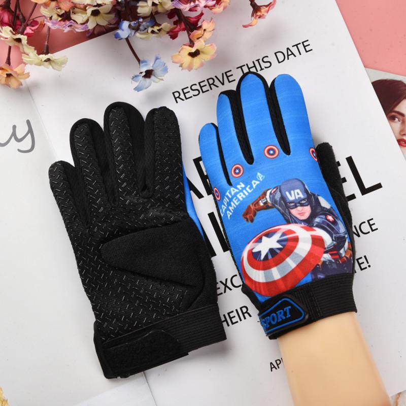 Children s Winter Gloves Thickened Warm Cycling Long Finger Gloves Cold-Proof Non Slip Sports Gloves Children s Gifts Marvel