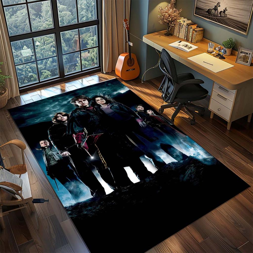 Harry Potter Magic Owl Anime Rug Carpet Large Area Rug Non Slip Washable Floor Mat Gamer Room Bedroom Home Decor -QJY