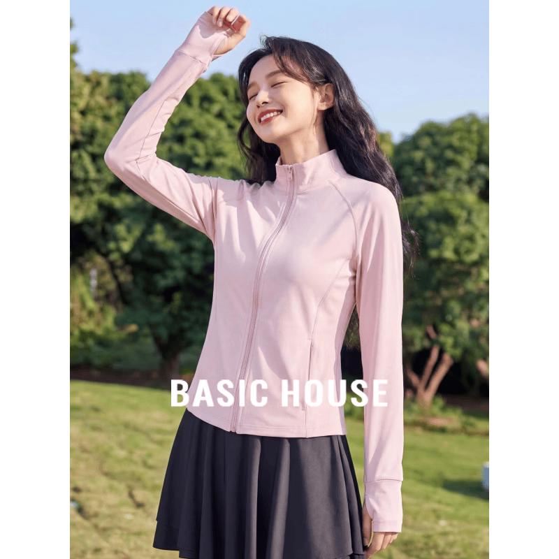 Basic House Women s Half-High Collar Sun Protection Jacket XL