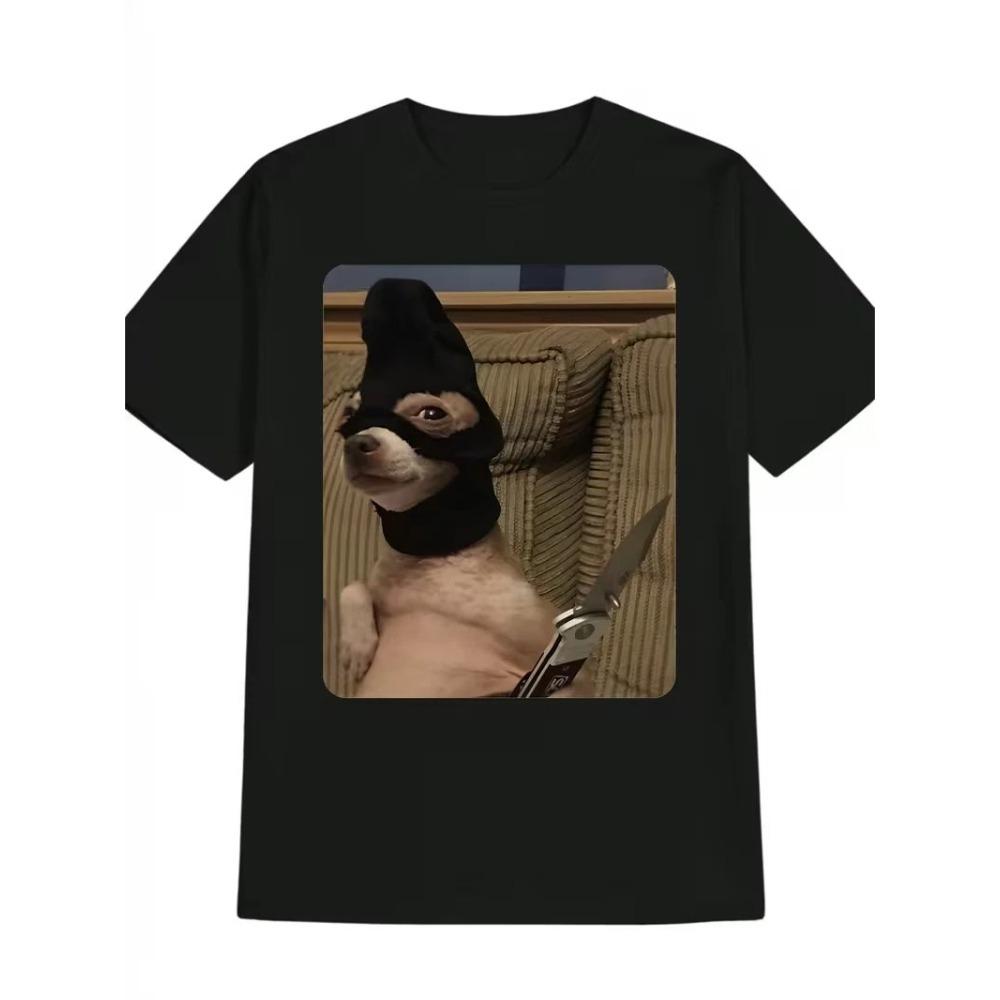 Oversized Black Short-Sleeve T-Shirt Featuring Orange Cat Bread Absurd Meme Graphic Print