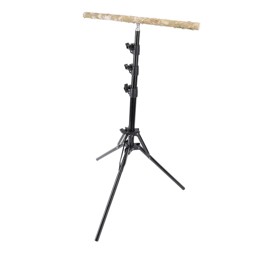 Bird Training Perch Stand Sturdy 61.81in Multifunction Pepper Wood Parrot Perch Stand for Outdoor