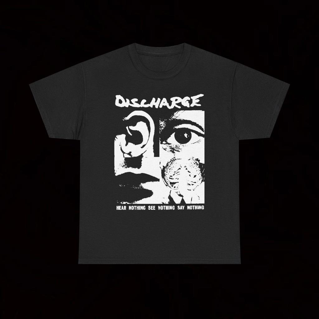 Discharge Hear Nothing See Nothing Say Nothing T-Shirt Hardcore D-Beat Crust Punk