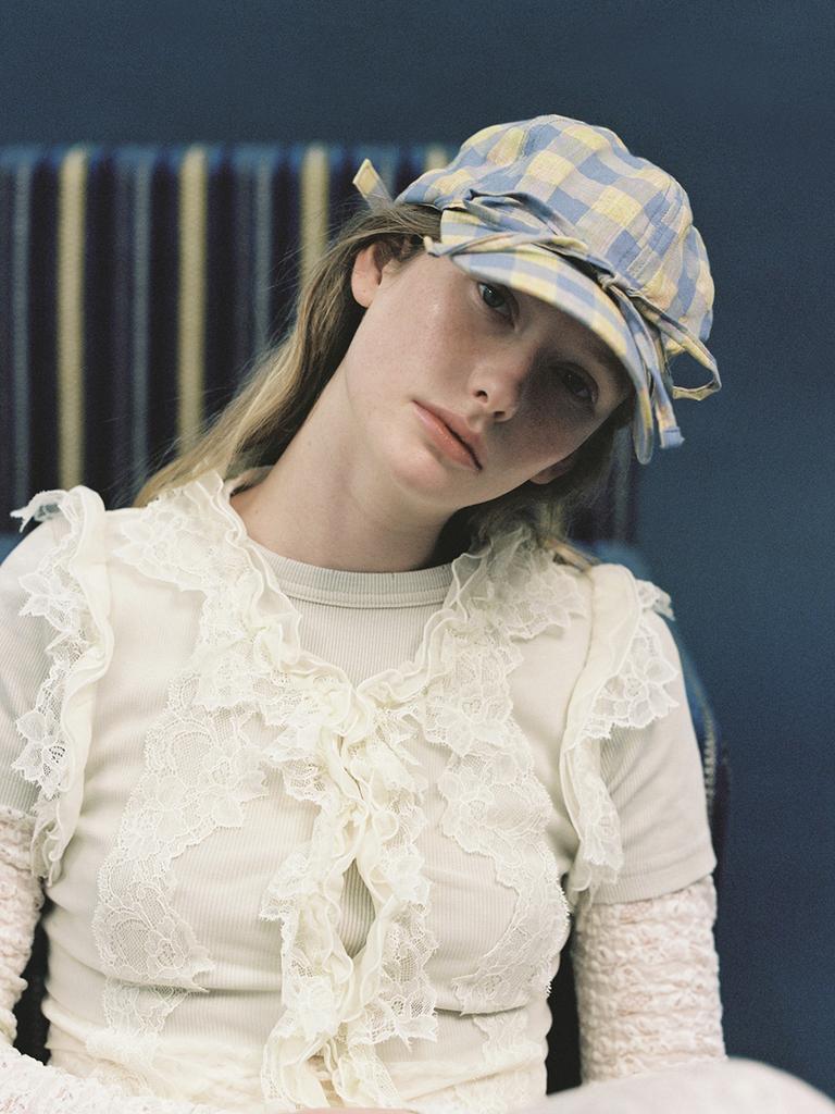 Eosseomnijeu Basic Ball Cap_Ribbon_Check Yellow