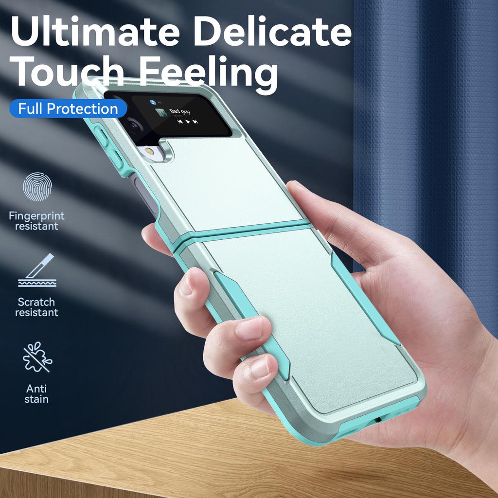 Mode Anti-Scratch Folding Rüstung Fall Für Samsung Galaxy Z Flip 4 5g Flip4 Zflip4 Nicht-Slip telefon Zubehör Funda