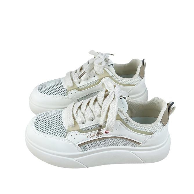 Platform women's summer new student versatile sports shoes lightweight mesh breathable casual board shoes