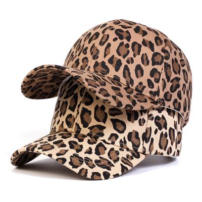 Unisex Leopard Print Ρυθμιζόμενο καπέλο μπέιζμπολ Street Rapper Καπέλα Hip Hop Καπέλο Snapback Καπέλο γκολφ Καπέλο φορτηγού