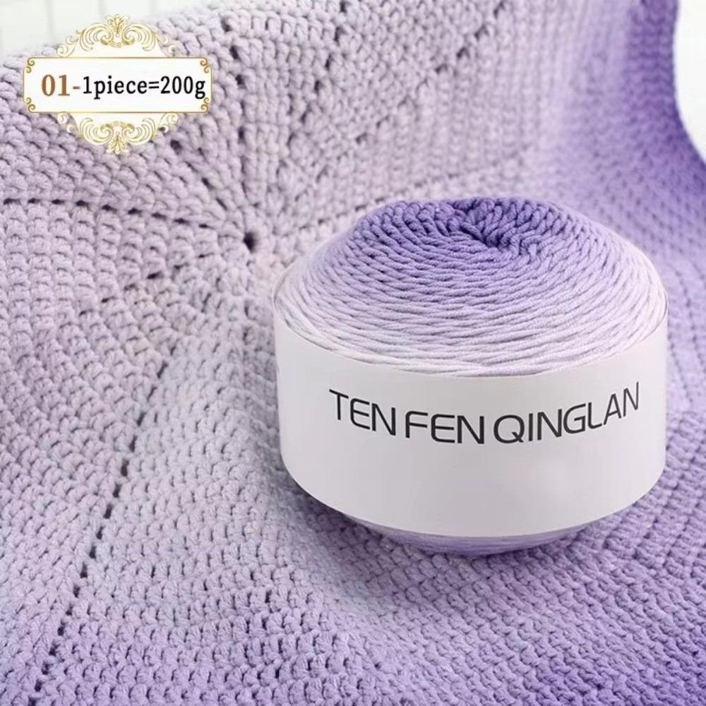 Colorful Gradient Yarn Lightweight Knitting Yarn DIY Acrylic Blended Yarn Handmade Crafts