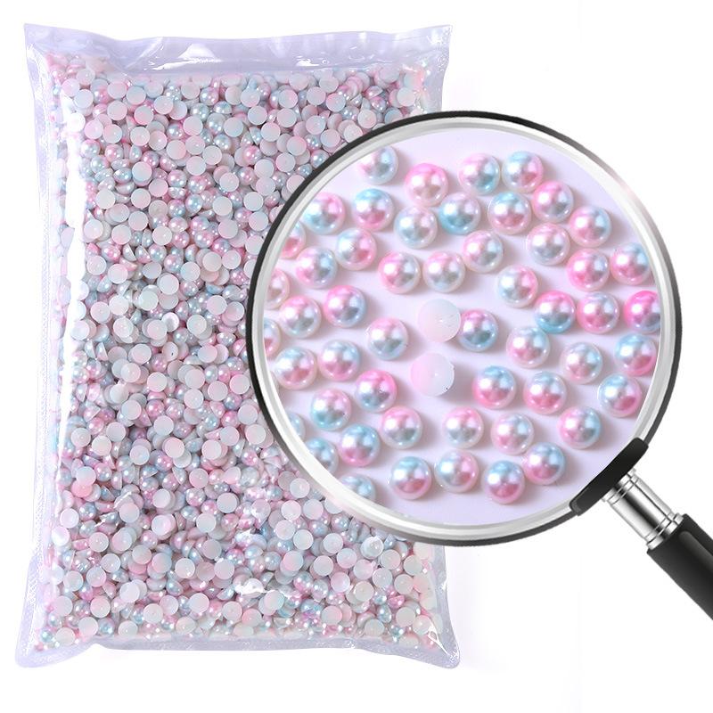 Жемчуг 2-10 мм серия Symphony жемчуг для дизайна ногтей плоский нижний полукруглый жемчуг для самостоятельного изготовления аксессуаров для одежды Semicircular Pearl 3mm-10000Pcs