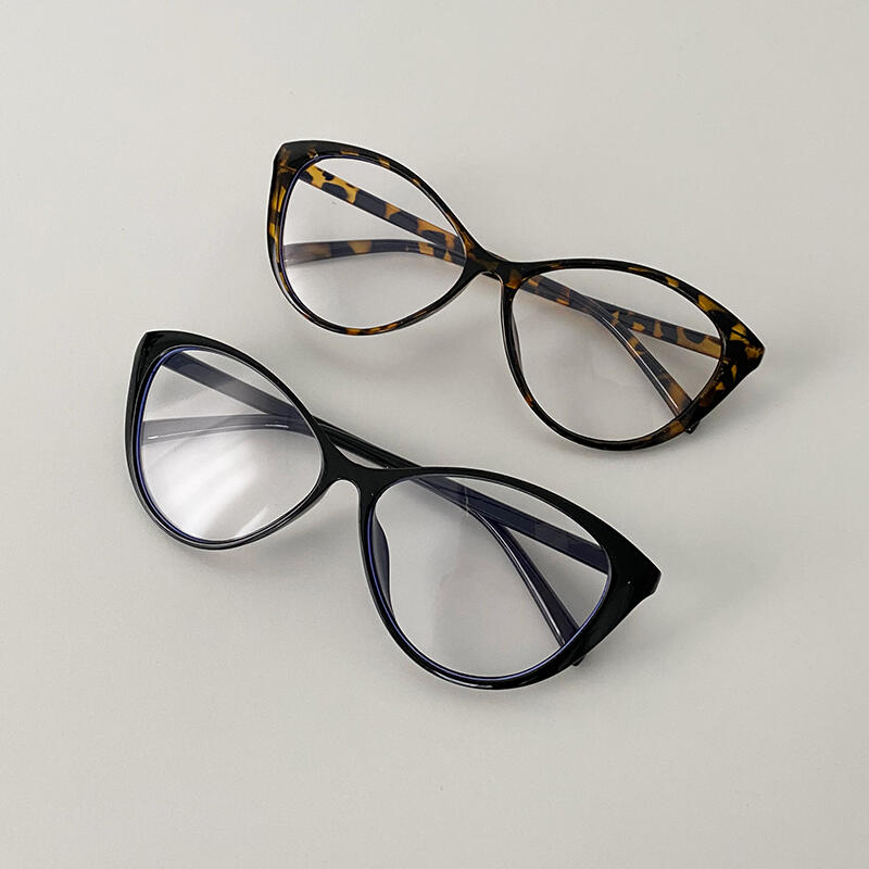 

Cat s eye horn-rimmed glasses frame blue light blocking gl-34 Chido Hopi