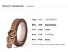 Women's Black Slimming Genuine Leather Belt with Bamboo Buckle
