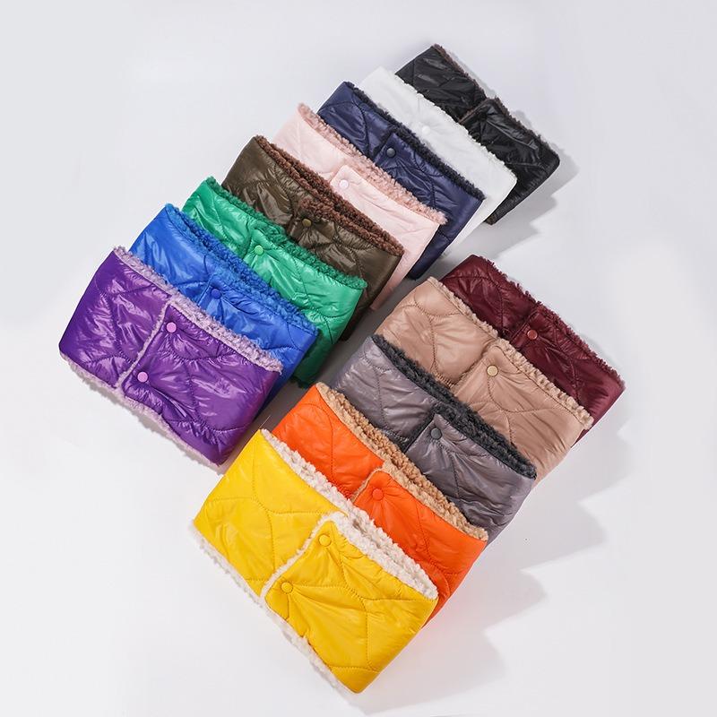 New Thickened Scarf Winter Velvet Neck Protection Scarf Warm Outdoor Double-sided Fashion Neck Cover Ski Windproof