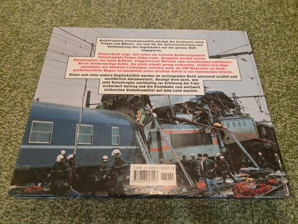 [USED] Rare book: World Railway Accidents Photo Collection, German edition, hardcover