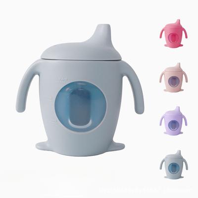 Baby Bottle Learning Drinking Cup Children's Anti-spray Straw Cup Tritan Material Anti-fall Leaking Water Bottle