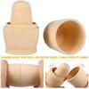 Iplusmile Matrjoschka-Puppen aus Holz, 5er-Set, Unbemaltes weißes Holz, Ineinander steckbar, Heimdekoration, Ornament, Geschenk