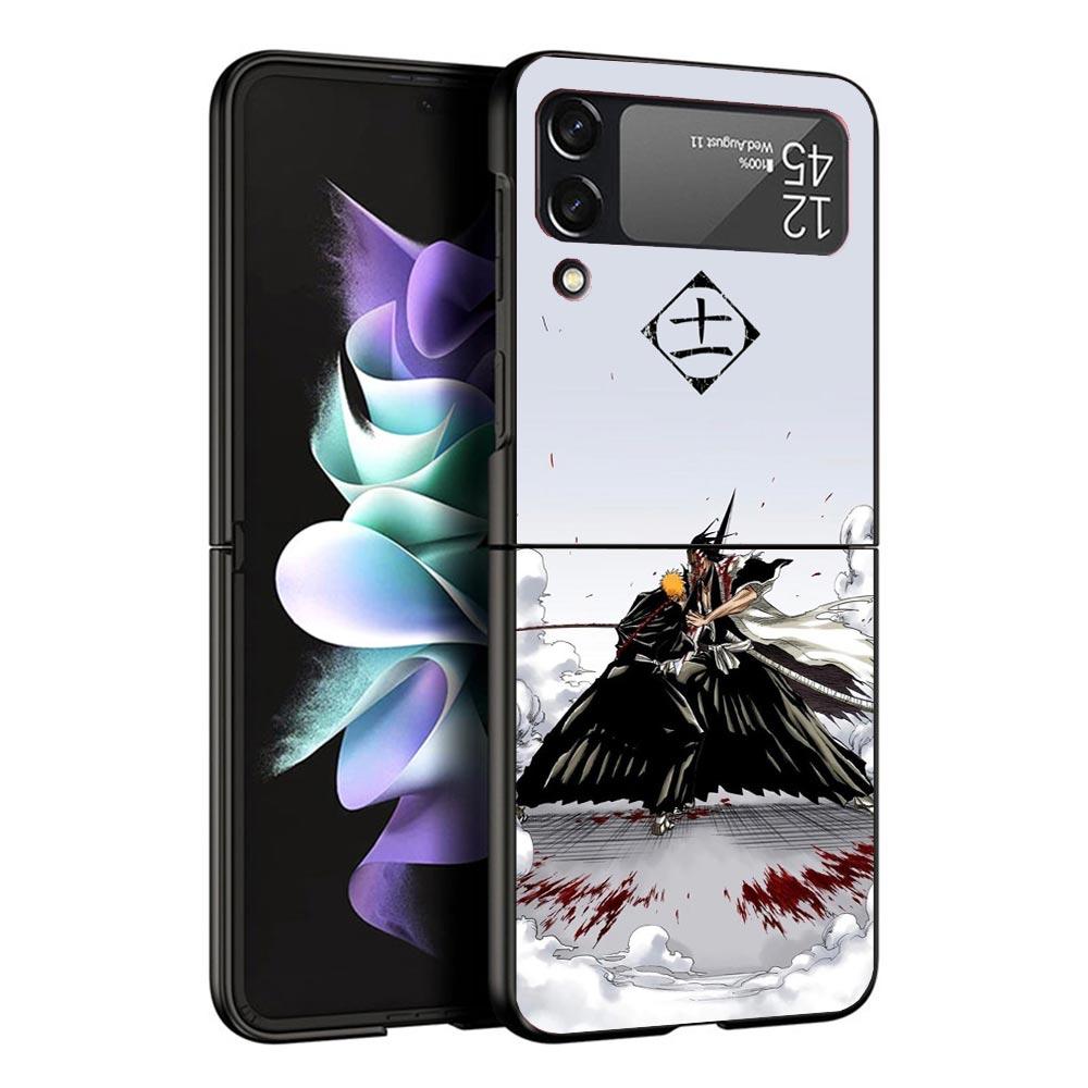 

Zaraki Kenpachi Bleach Black Phone Case For Samsung ZFlip7 ZFlip6 ZFlip5 ZFlip4 ZFlip3 5G Hard Protective Galaxy Z Flip 3 4 5 6 Samsung Z Flip 6