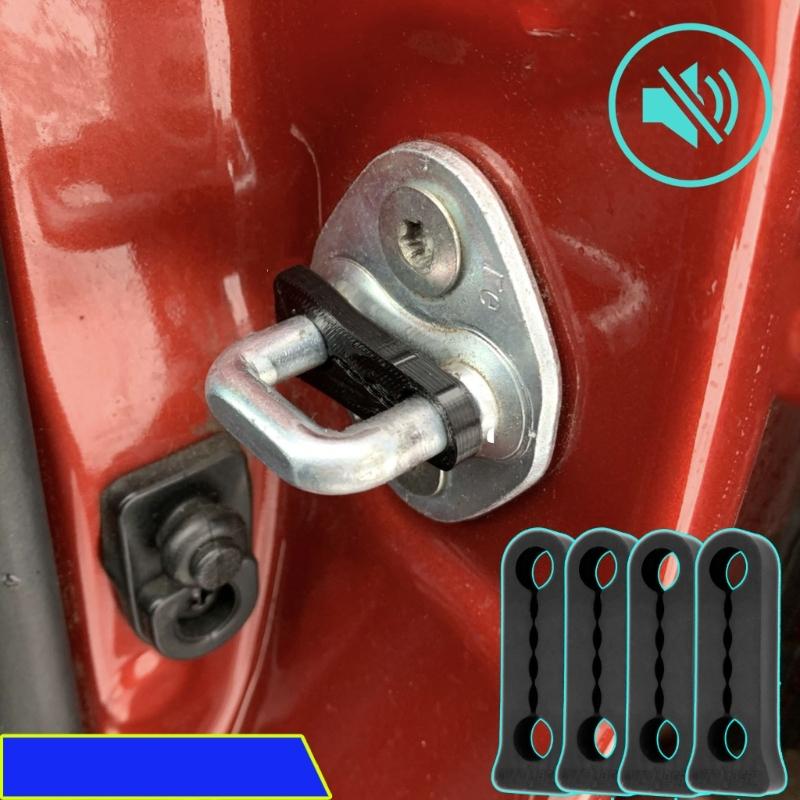 4Pc Quiet Noise Deaf Soundproofing Seal Car Door Lock Sound Deadener Damper Buffer Soundproof Deaf Seal Buffer for Acura