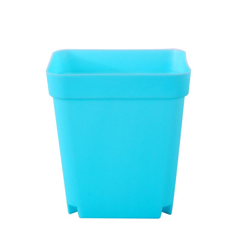 7cm Thickened Small Square Candy Color Flower Pot for Succulents
