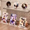 10-50PCS Acrylic Clear Display Stand Easel Holder Multi-Functional Display Rack For Plate Card Coin Home Exhibition Stand