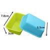 10Pcs Rectangle Silicone Small Loaf Pan Muffin Baking Cups Cupcake Mold Non Stick Easy Clean