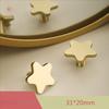 Brass, Five Pointed Star Handle, Children's Room Cabinet Door, Cabinet Drawer, Furniture, Five Pointed Star, Small Handle
